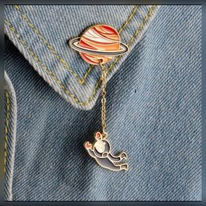 Astronaut in Space Enamel Pin ❌sold❌